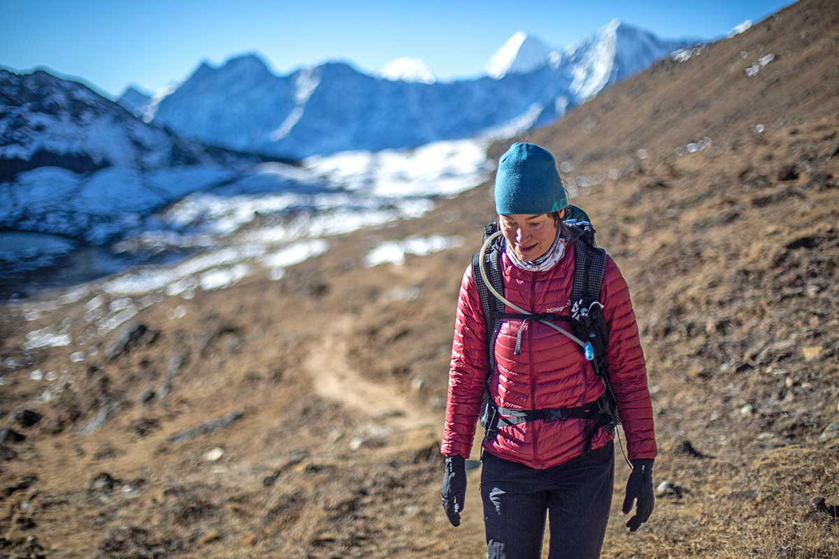 Norrona Trollveggen Superlight Down850 Jacket (hiking in Nepal mountains)